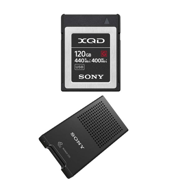 Sony Professional XQD G-Series 120GB Memory Card (QD-G120F) XQD USB 3.0 Reader