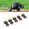 thumbnail image 1 of Male XT60 To Male T Plug Connector, Secure Connection Compact Easy Installation XT60 To T Plug Adapter  for RC Car LiPo Battery Charger, 1 of 7