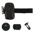 thumbnail image 3 of Unique Bargains 1 Pc Classic Phone Holder Arm Bands with Zipper for Hiking Gym Pink Neoprene, 3 of 4