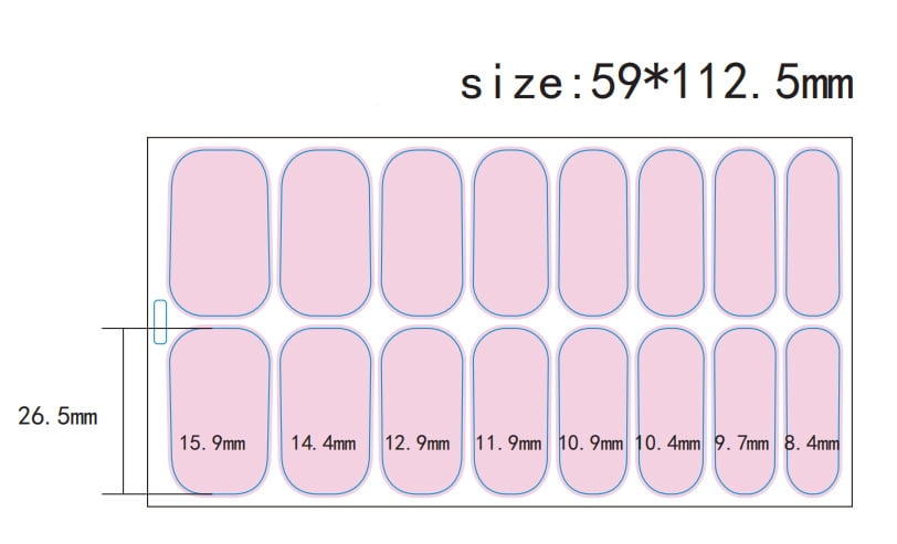 10PCS Gradient onion powder nail stickers waterproof ins style nail stickers nail polish film free baking nails