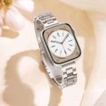 thumbnail image 3 of Dwitch Band Compatible with Apple Watch Bands 38mm 40mm 41mm for Women Men,Stainless Steel iWatch Band Strap for Apple Watch Band Series 9 8 7 6 5 4 3 2 1 SE,(Starlight,38/40/41mm), 3 of 5