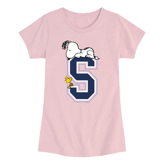 Peanuts - Look To Snoopy - Youth Girls Fitted Short Sleeve T-Shirt