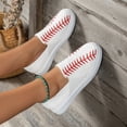 thumbnail image 5 of Sngxgn Women's Casual Flat Shoes for Women Ladies(White,40), 5 of 8