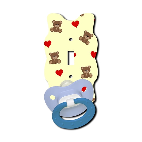 Off The Wall Plates - Baby Room Pacifier - Single Gang Light Switch