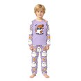 thumbnail image 2 of Halloween Family Pajamas Set Long Sleeve Crew Neck, Soft Matching Halloween Pajamas with Ghost Pumpkin Candy Print, Cute Family Halloween Pajama Set Sleepwear, 2 of 7