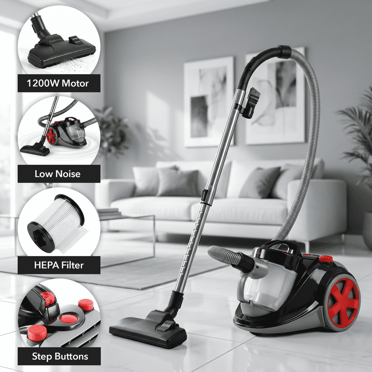 What affects how much electricity a canister vacuum uses?