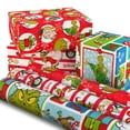 thumbnail image 3 of Hallmark Dr. Seuss Grinch Christmas Wrapping Paper Bundle with Cut Lines on Reverse (3 Rolls: 60 sq. ft.), 3 of 8