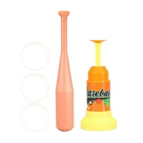 Almencla Baseball Pitching Machine Baseball Training Practicing with , 3 Balls and Pitching Machine Tee Ball Set for Lawn Girls Boys