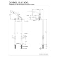 thumbnail image 5 of Aqua Vintage CCK8405DKL Concord Freestanding Tub Faucet with Supply Line, Stop Valve, Oil Rubbed Bronze, 5 of 7