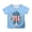 Sky Blue, variant on Graphic Tees for Girls: Short Sleeve Crewneck Tops 5-14 Years Comfortable & Casual for Everyday & Party Wear