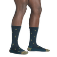 thumbnail image 5 of Darn Tough Men's Wool'd Wool'd West Crew Lightweight Socks, Dark Teal, Medium, 5 of 6