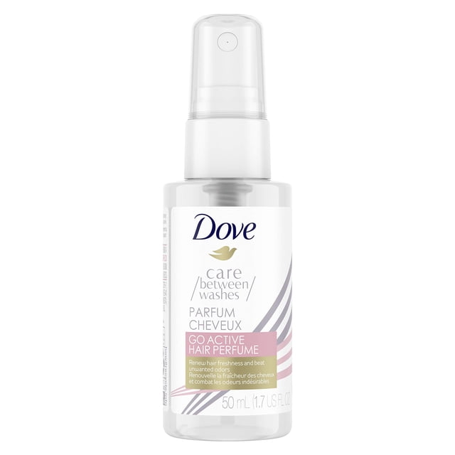 Dove Care Between Washes Perfume para el cabello Fragancia para el sudor y los olores Go Active Producto para el cabello para protección las 24 horas 1.7 oz