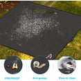 thumbnail image 4 of 40" Square Fire Pit Mat Under Grill Mat,4 Layers Fireproof Indoor Fireplace Pad Heat Insulated Protect for Decks,Patios,Grass,BBQ Smoker,Portable Reusable Oil-Proof and Waterproof, Black, 4 of 4