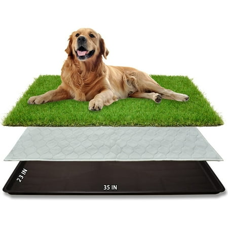 Dog Grass Pad with Tray
