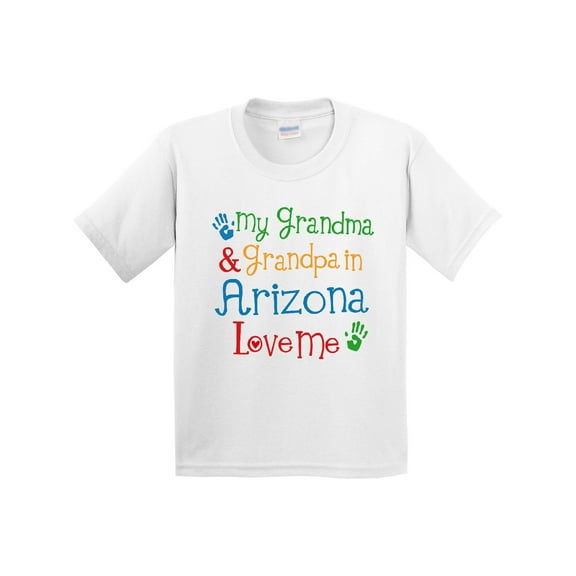 Inktastic Arizona Grandma Grandpa Love Me Youth T-Shirt