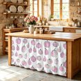 thumbnail image 6 of Pink Pumpkins Fall Cabinet Curtain 28"Wx51"L, Dustproof Storage Cabinet Curtain with Self Adhesive Tape, Watercolor Thanksgiving Tall Pantry Cover Drape for Kitchen, Laundry Room, Utility Closet, 6 of 9