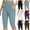 Blue, variant on Gnshining Yoga Pants for Women High Elastic Waisted Pants With Pockets Knee Length Leggings Workout Pants