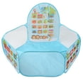 thumbnail image 1 of Piscina de baloncesto para niños de 1,2 m, grande, segura, plegable, azul, para interior, 1 of 14