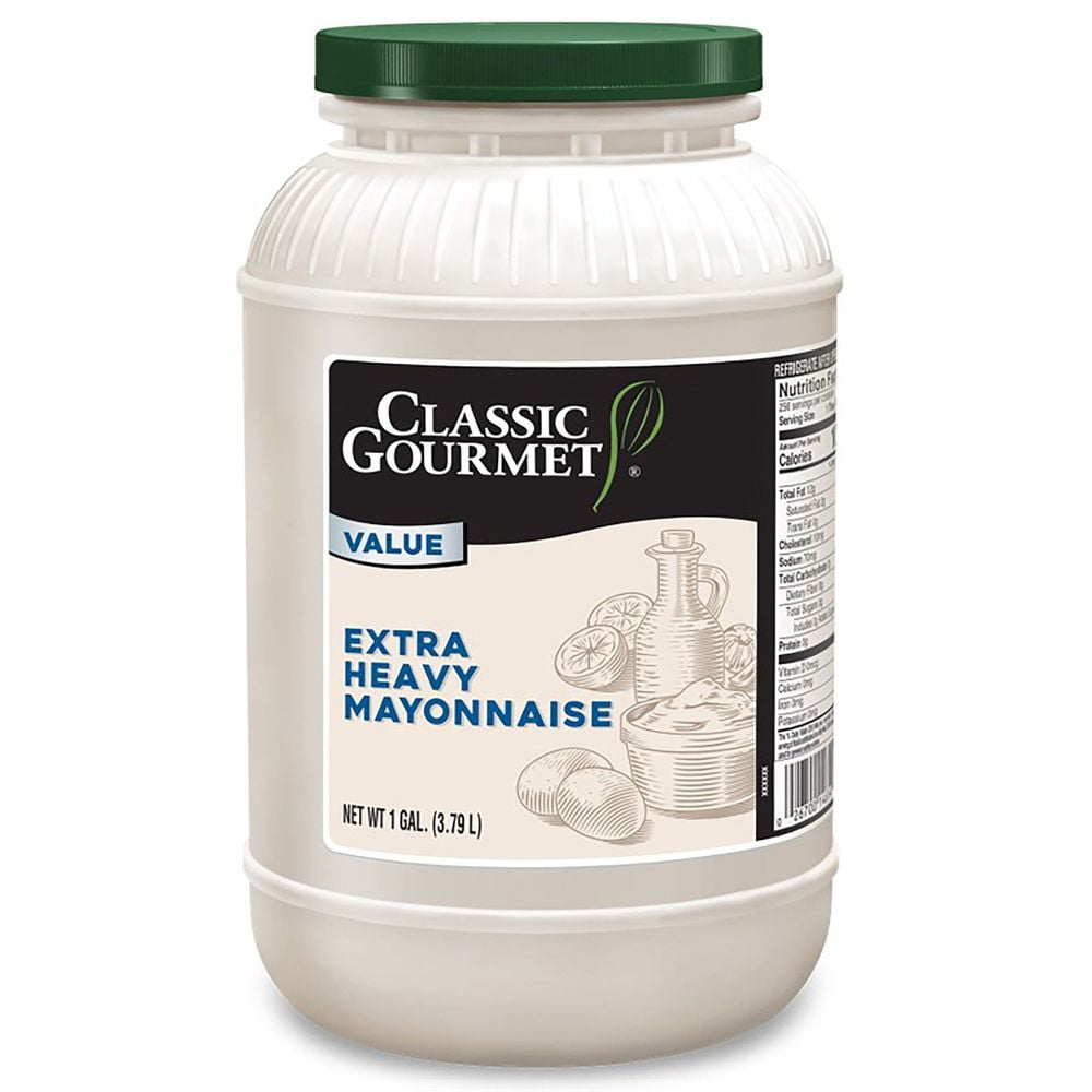 Classic Gourmet Extra Heavy Duty Mayonnaise, 1 Gallon 4 per case