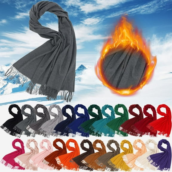 Lightweight Soft Feel Pashmina Shawl Wrap Wool Scarf For Women