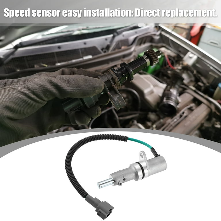 Unique Bargains Transmission Speed Sensor Car Transmission Sensor for  Nissan Pickup 25010-56G00 2 Pins Silver Tone
