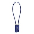 thumbnail image 1 of Uxcell 1-Pack Candado de Combinación, Aleación de Zinc 4 Dígitos Contraseña 12 En Cable Candado de Equipaje Exterior Sin Llave [Azul], 1 of 7