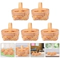 thumbnail image 3 of FRCOLOR Basket Toys 5Pcs Mini Basket Decors Handmade Bamboo Baskets Festival Gift Packing Basket,2.36"X1.97"X1.97", 3 of 10