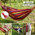 thumbnail image 2 of BRAZILIAN DOUBLE HAMMOCK 2 PERSONS - Woven hammock double suspension camping bed for patio, backyard, porch, outdoor and indoor use., 2 of 11