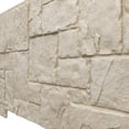 thumbnail image 3 of Ekena Millwork 49"W x 24 1/2"H x 1 1/4"D Castle Rock Stacked Stone, EverStone Faux Stone Siding Panel, Sea Shell, 3 of 9