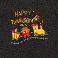 thumbnail image 4 of Inktastic Happy Thanksgiving Turkey Train with Food Women's Plus Size T-Shirt, 4 of 5