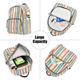 thumbnail image 5 of FORMRS Mini Backpack Purse for Women Quilted Travel Daypack Casual Shoulder Bag, Simple Nautical Pattern, 5 of 7