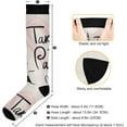 thumbnail image 3 of FREEAMG High Elasticity Compression Socks, High Knee Socks Adult Universal Leisure Relieve Fatigue,Take Me To Paris Travel Daily with Running (1 Pair), 3 of 7