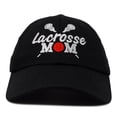 thumbnail image 4 of DALIX Lacrosse Mom Hat Women's Baseball Caps Unstructured Dad Hats in Black, 4 of 7