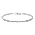 thumbnail image 2 of Cadena de garra de diamante desnudo, pulsera de una sola fila hueca con tira desnuda, 2 of 3