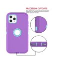 thumbnail image 5 of iPhone 11 Pro Max Cases, Sturdy Phone Case for iPhone 11 Pro Max 6.5", Tekcoo Full-Body Shockproof Protection Heavy Duty Armor Hard Plastic & Shock Absorption Rubber Rugged Bumper 3-in-1 Case Cover, 5 of 7