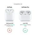 thumbnail image 4 of Airpods Pro Case, [Front LED Visible] GMYLE Protective Shockproof Earbuds Wireless Charging Case Cover Skin 2019 2020, Compatible for AirPods Pro (Ashy Blue), 4 of 6