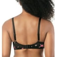 thumbnail image 3 of Women's Parfait 2801 Casey Plunge Molded Bra (Black/Rose Print 40E), 3 of 7
