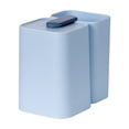 thumbnail image 2 of Estante organizador de de Montaje en pared doble Sin pegamento Adsorción de PP Almacenamiento de maquillaje Dispensador Taza Azul, 2 of 9