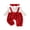 Red, variant on Cjfdfy Newborn Girl Christmas Fall Outfit Christmas Bow Plush Patchwork Jumpsuit Long Sleeve Ribbed Romper With Bow Headband Cute My First Christmas Fall Winter Outfit