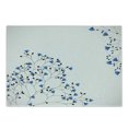 thumbnail image 1 of Vintage Blue Cutting Board, Illustration of Branched Blue Anemone Blanda Flowers and Tiny Leaves, Decorative Tempered Glass Cutting and Serving Board, Small Size, Blue Black and White, by Ambesonne, 1 of 1