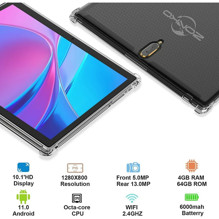 Latest Octa-Core 10.1 inch Android Tablet,4GB RAM, 64GB ROM Storage, with  512GB Expandable Support, Dual 13MP+5MP Camera, Long Lasting 6000mAh  Battery