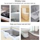 thumbnail image 2 of LNKOO - Cinta de sellado autoadhesiva de polietileno (PE), impermeable, rollo de sellado para bañera, baño, ducha, inodoro, cocina y pared, 3,3 m (38 mm, blanco), 2 of 7
