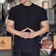 thumbnail image 1 of pstuiky Mangas cortas para hombre, Camiseta deportiva de verano para hombre, de manga corta, antiarrugas y con cuello redondo camisetas de hombre m, 1 of 6