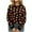 #310-Black, variant on Craaazy Fall Sweaters for Women Round Neck Flower Design Knitted Long Sleeved Warm Tops Gifts