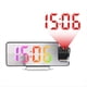 thumbnail image 4 of Reloj de Proyección Digital LED Espejo Rotación de 180° Pantalla Grande Fecha Hora Temperatura Reloj Despertador Electrónico para Dormitorio-B, 4 of 5