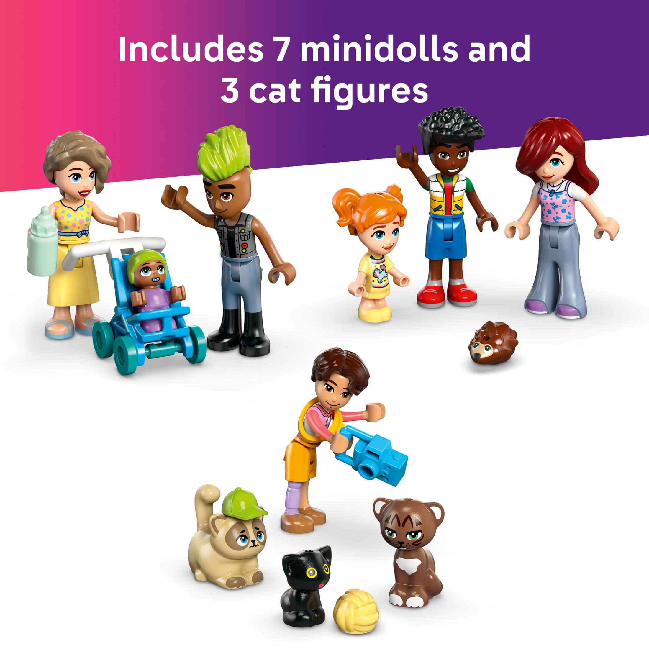 LEGO Friends Heartlake City Apartments and Stores Dollhouse - Toy Building Set for Kids, Girls and Boys, Ages 12+ - Gift Ideas for Birthday - with 7 Minidolls, a Micro-Doll, and More - 42670