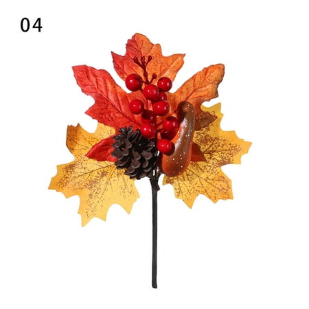Romantic Home Decor DIY Craft Thanksgiving Day Artificial Garland Hanging Plant Wedding Decor Silk Maple Leaves 04