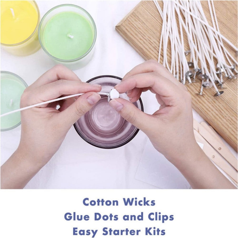 Scented Candles Making Kit,DIY Starter Candle Making Kit, Including Soy Wax, Candle Wick, Stirring Spoon, Candle Jar,for Wedding Party Christmas Thanksgiving