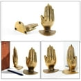 thumbnail image 3 of Shisuyan 1 Pair Iron Hands Gold Iron Book Ends Metal Hand Bookend Book Stoppers, 3 of 8
