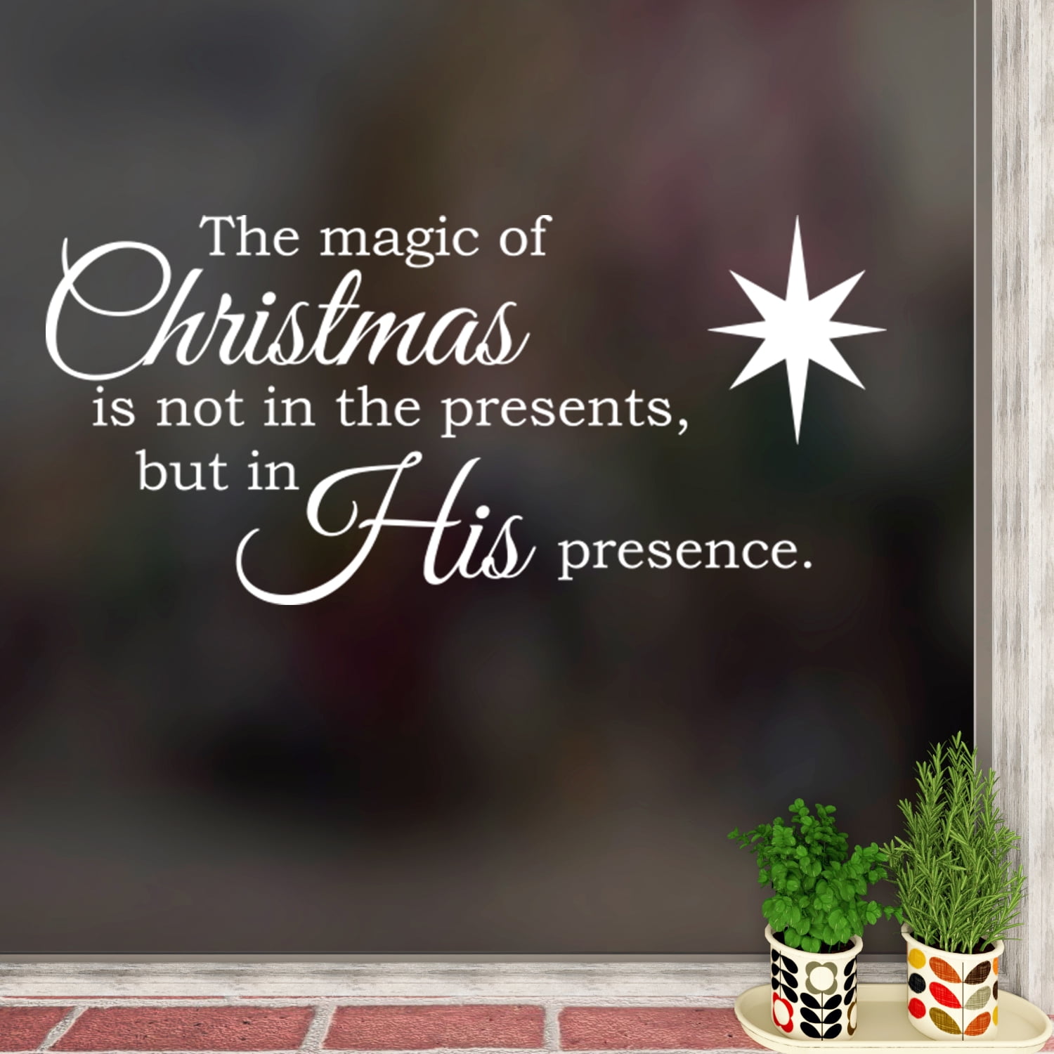 The Magic Of Christmas Is Not In The Presents Vinyl Wall Decal Quote